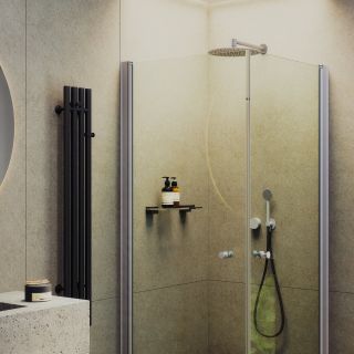 Душевой уголок MaybahGlass MGY-1291-5 80x80см хром матовый